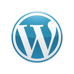 WordPress logo for CMS and website building